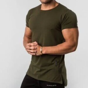 Alphalete Fishtail Shirt - Olive